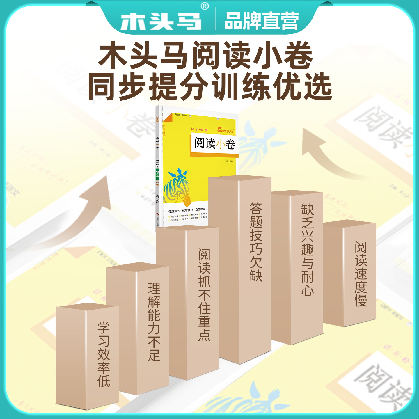 木头马阅读小卷小学语文一二三四五六年级AB版上下册全国通用活页检测小卷随堂练成绩即时现配同步教学课件视频讲解 一课一练