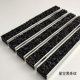 Aluminum alloy embedded entrance door scraping mud and dustproof floor mat