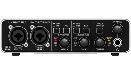 BEHRINGER 百灵达UMC202HD外置录音吉他声卡抖音直播手机电脑通用 - 图3