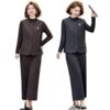 Authentic mother's new autumn clothing, dignified and atmospheric vest suit, middle-aged women's clothing, noble lady's temperament clothes, spring and autumn
