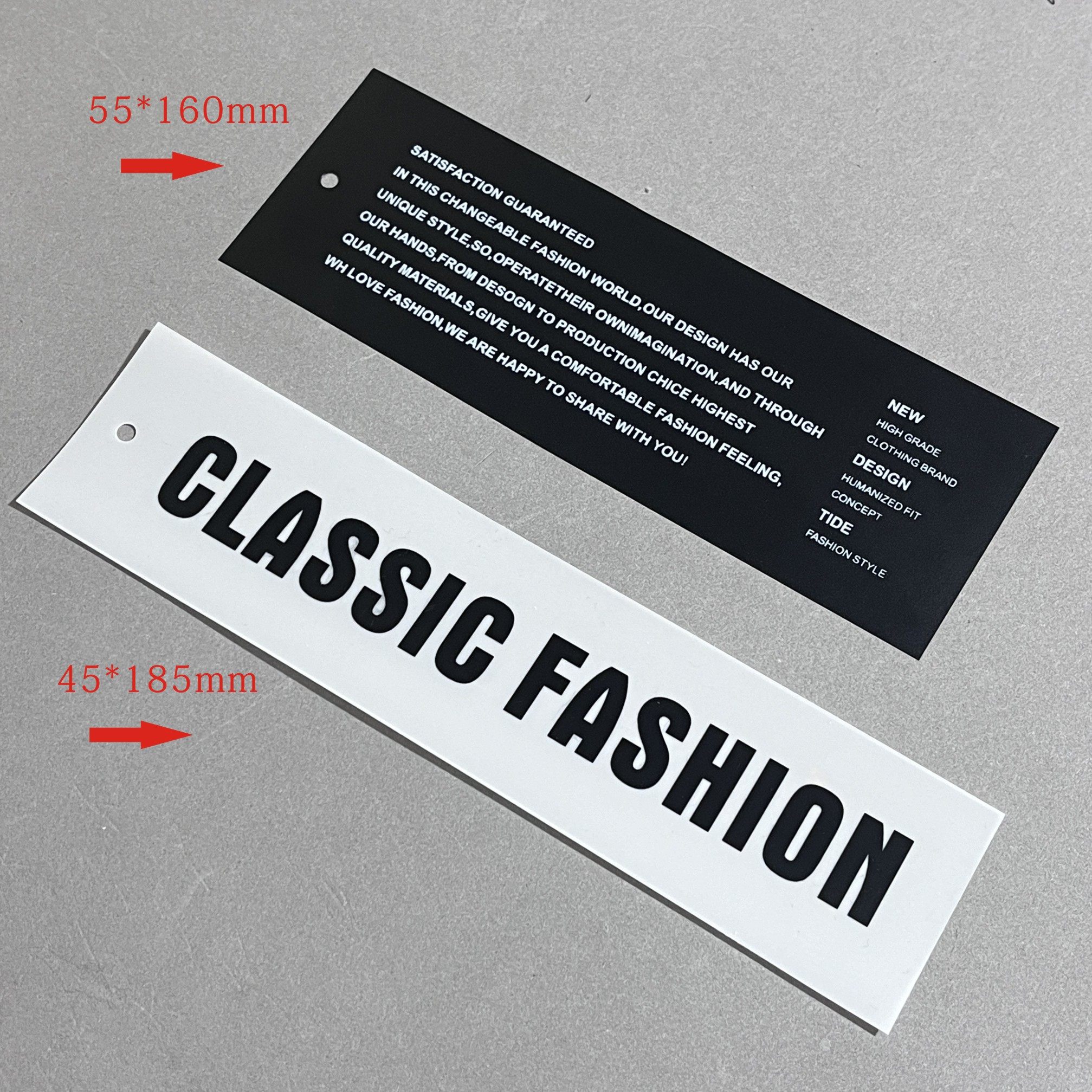 V3服装店衣服吊牌定制半透明PVC防水软胶男女装潮牌吊牌高级感,淘宝优惠券,粉丝福利购,淘宝优惠卷