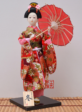 日料店装饰娃娃日式人形摆件