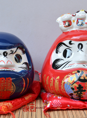 招财猫摆件达摩日料店装饰开业