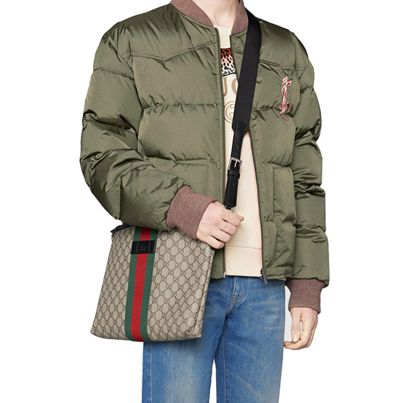 gucci /古奇男士邮差包 欧瑟男士包袋
