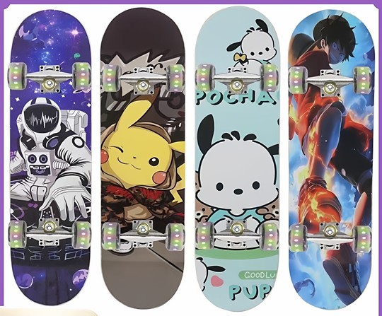 Scooter for children 6-8-10-12 years old Nezha 2 Magic Child for boys and girls with double cocking and flashing four-wheel professional model