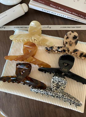 大号交叉鲨鱼夹适合发量多发抓