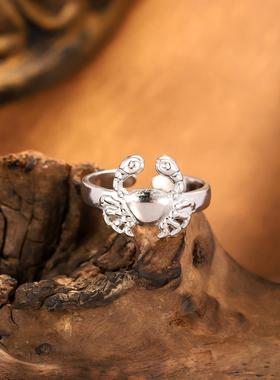 欧美风创意不锈钢螃蟹戒指