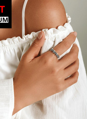 艾芙乐原创纯银玫瑰骷髅开口戒指