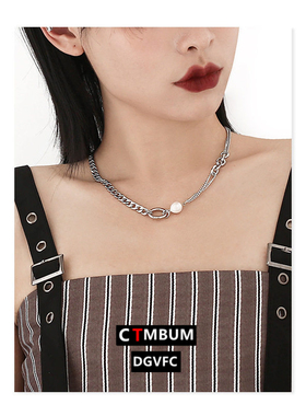 合金拼接项链小众设计简约时尚精