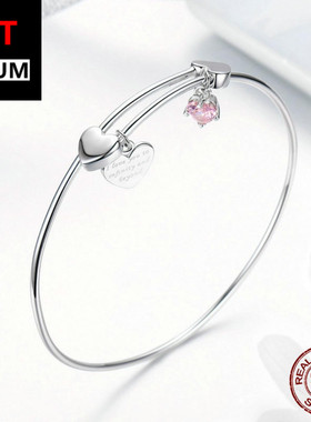 艾芙乐外贸热销纯银手链s925爱心