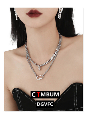 合金项链ins叠戴欧美气质饰品小