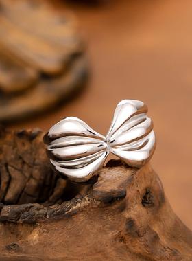 复古风蝴蝶结戒指女时尚指环