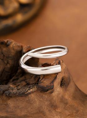 艾芙乐时尚双主石绿锆戒指s925