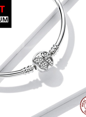 现货新品S925纯银蝴蝶基础手镯