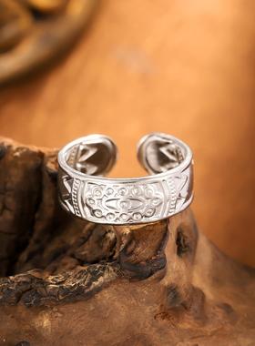 亚马逊热卖S925纯银日月星辰开口