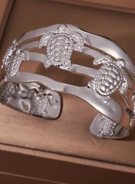 欧美风不锈钢可调小乌龟手镯