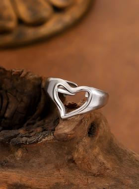 钛钢不掉色小众设计感戒指