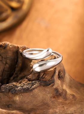 跨境热销不掉色水滴开口戒