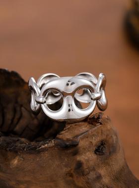 欧美风不锈钢复古猪鼻戒指