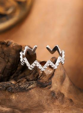 欧美风不规则设计感女戒