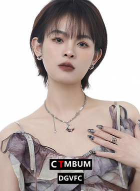 原创猩红之月系列项链独特清冷感