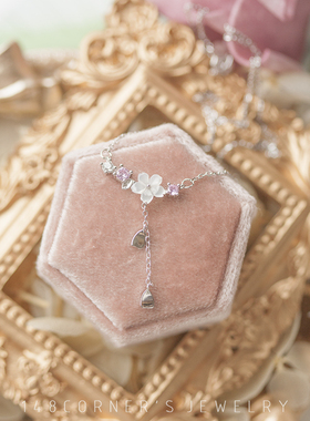 日系清新甜美可爱气质短款贝壳花