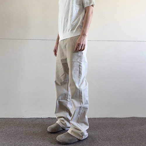 soxiox美式水洗牛仔工装裤男女秋季直筒宽松显瘦复古cleanfit裤子 - 图0
