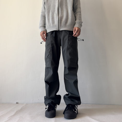 soxiox夏季户外冲锋裤男女防泼水防风滑雪裤直筒美式机能工装裤子 - 图2