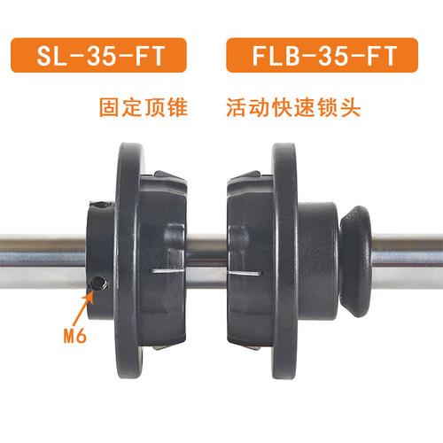 FLB-FT芯轴锁轴心锁光轴锁包装机口罩机快速锁紧装置夹头固定顶锥 - 图3