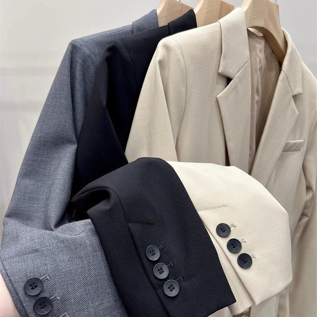 Commuting fashionable slim one-button suit with free shipping