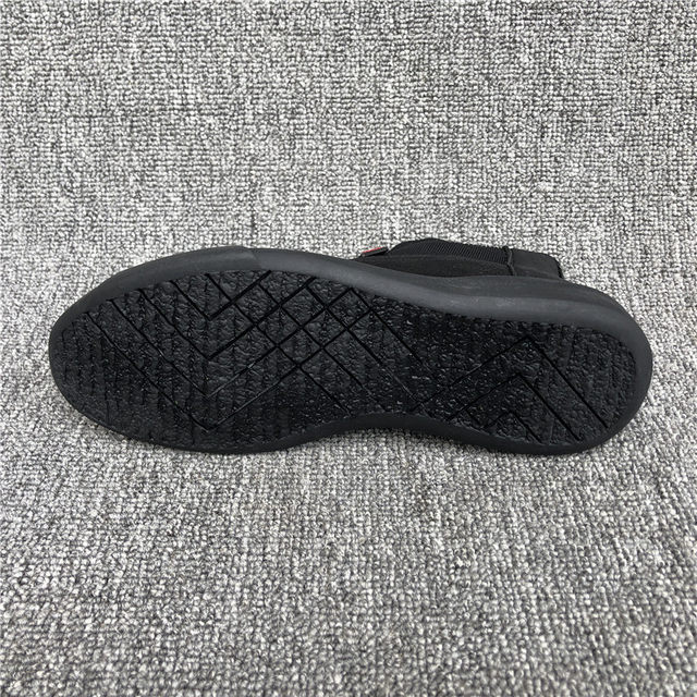 The high-top shoes were found missing after the store removed the cabinets and broke the codes.