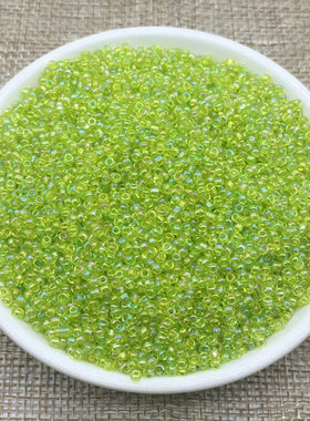 diy幻彩玻璃编手链十字绣散珠