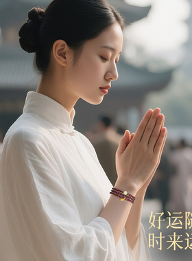 【普陀山直发】天然石榴石手串