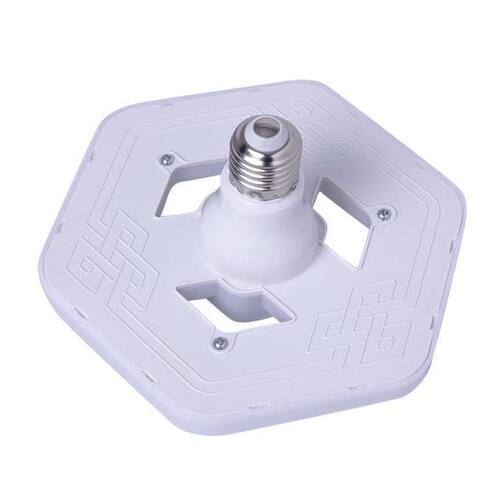 led灯泡六角飞碟灯e27螺口商用家用客厅超亮节能白光led灯泡 - 图2