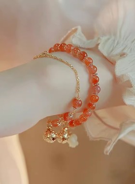 女福气古风手链和田玉闺蜜礼物