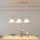 Package installation of Nordic cream style log dining room chandelier