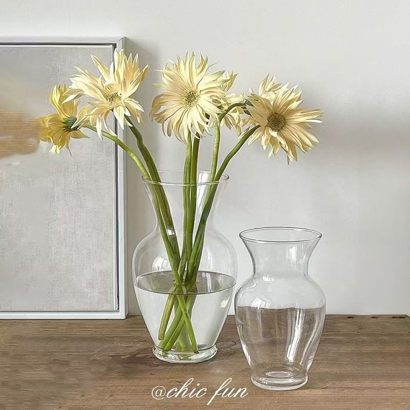 北欧ins风玻璃花瓶客厅插花创意小卧室装饰简约广口花瓶透明网红,淘宝优惠券,粉丝福利购,淘宝优惠卷