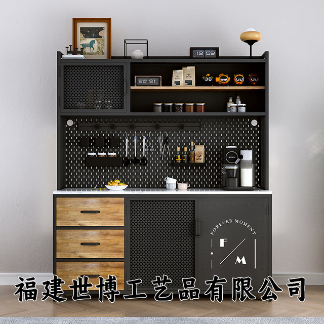 Loft sideboard against the wall integrated storage cabinet slate cabinet living room new industrial style tea and coffee cabinet