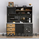 Loft sideboard against the wall integrated storage cabinet slate cabinet living room new industrial style tea and coffee cabinet