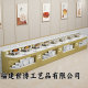 High-end hotel breakfast tablebufei insulation stove school hosting canteen restaurant single sided against wall buffet booth