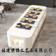 Hotel double-sided breakfast table school unit canteen army Nakashima marble buffet table commercial display table