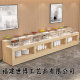 High-end hotel breakfast table Buffy Terrace restaurant school unit canteen wall-mounted single-sided buffet table dish placement