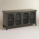 Dining cabinet, storage cabinet, wine cabinet, wrought iron distressed sideboard
