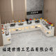 High-end hotel buffet breakfast Buffett School Hosting Canteen Separate Dining Table Restaurant Buffett Table with corner