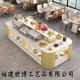 Hotel double-sided breakfast table Buffy insulation stove table unit canteen island buffet table restaurant dining table