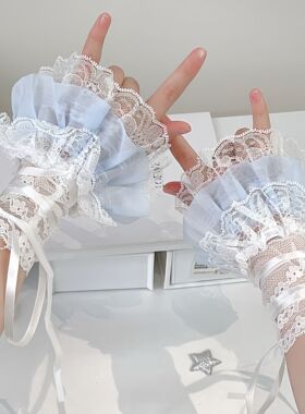 cos绑带手袖辣妹亚比jk小众袖套