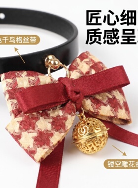 轻亚女孩辣妹jk项圈！暗黑底色甜美蝴蝶结甜酷平衡拿捏铃铛项链