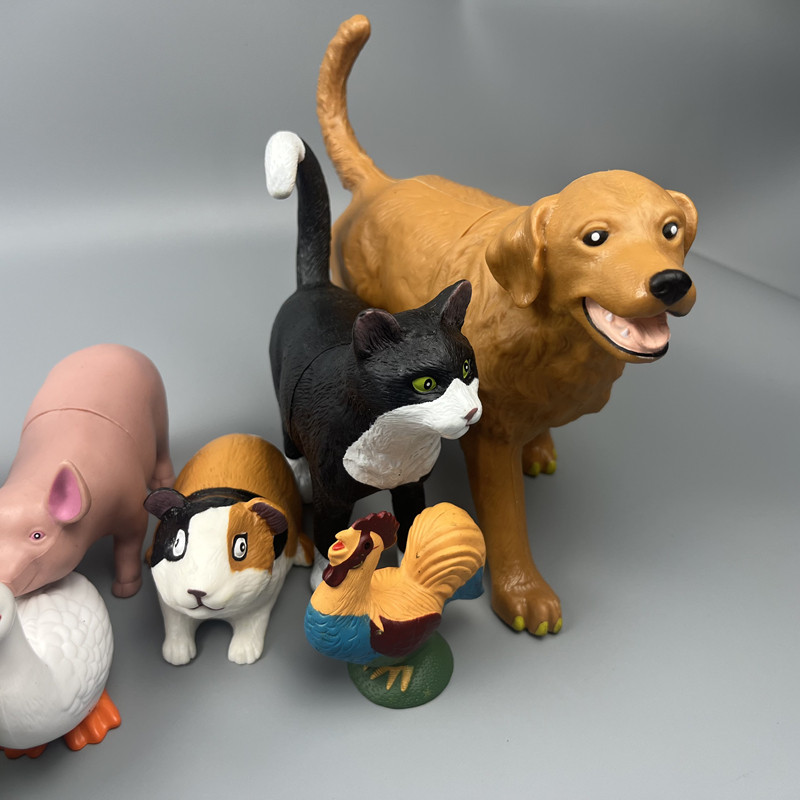 外单仿真动物模型摆件家畜宠物奶牛猫黑山羊仓鼠,淘宝优惠券,粉丝福利购,淘宝优惠卷