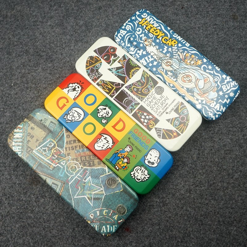 韩国文具盒铁盒双层静音马口铁收纳盒铅笔盒老货瑕疵,淘宝优惠券,粉丝福利购,淘宝优惠卷