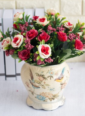 欧式仿真舞蹈婚庆塑料花